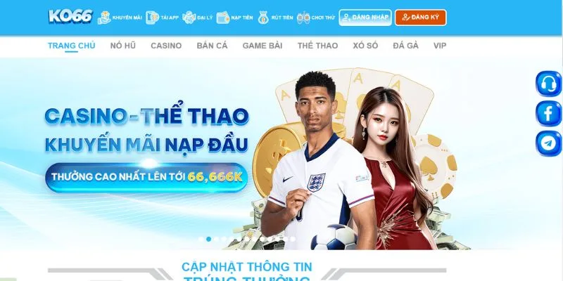 Đăng ký Ko66 chính là thao tác đầu tiên để bạn có thể trở thành một thành viên cá cược chuyên nghiệp và trải nghiệm những trò chơi vô cùng hấp dẫn.