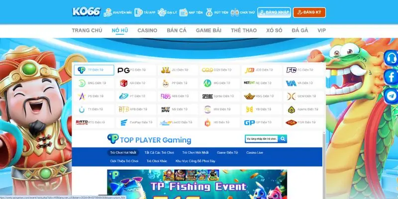 Top 4 nhà cung cấp slots  hàng đầu